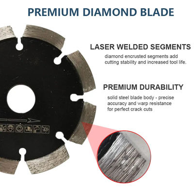 4-1/2" Tuck Point Crack Chaser Grout Repair Diamond Saw Blade для зеленого бетона, каменного кладки, кирпича, резки камня