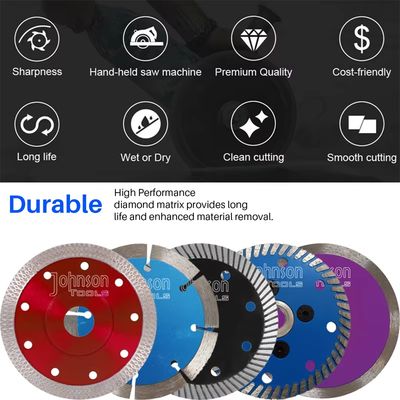 150mm Turbo поделило на сегменты спеченные лезвия вырезывания камня диаманта