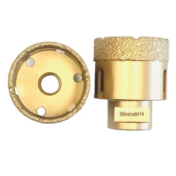 вакуум 4pcs M14 50mm паял откалывать бурового наконечника алмазных резцов минимальный