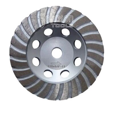 Light Weight 100-180mm Turbo Concrete Grinding Wheel With Aluminium Core