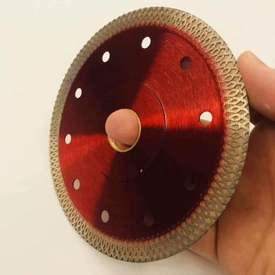 Колесо точильщика вырезывания плитки фарфора Turbo сетки x SGS 125mm красное